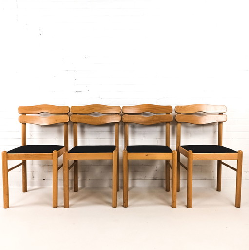 4x Vintage-Stühle im brutalistischen Stil