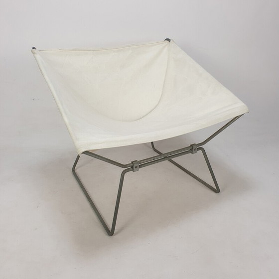 Image 1 of Vintage AP-14 butterfly chair in steel tubes by Pierre Paulin for Ap Polak, 1950