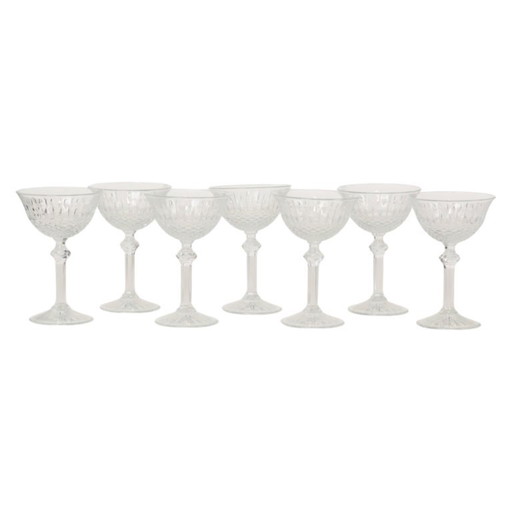 Set di 7 bicchieri da champagne in cristallo Regency Fidenza – glazen karaffen, Crystal (photo 2 of 21)