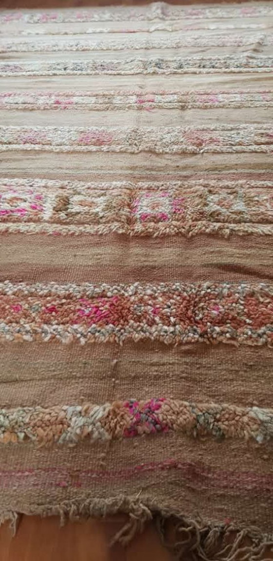 Image 1 of Hand-knotted Berber wool rug 251x156cm