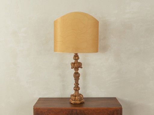 Lampe de table baroque, fabriquée à la main dans les années 1960