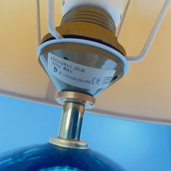 Image 1 of Lampada da tavolo della Maison Le Dauphin in ottone e malachite verde imitazione, 1980