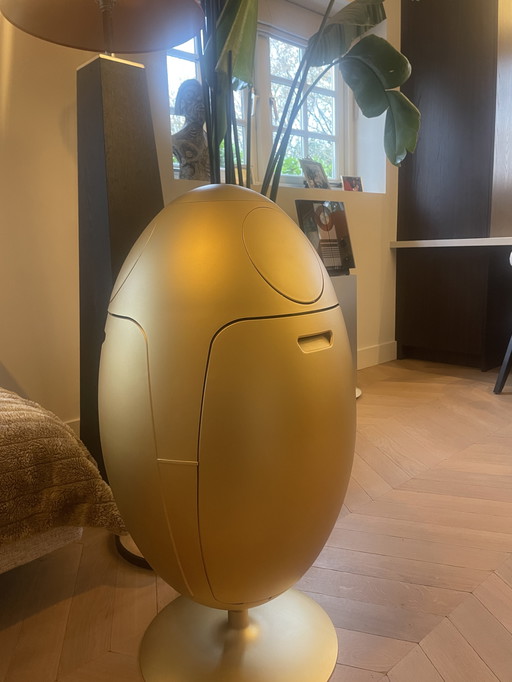 Ovetto metal gold bin