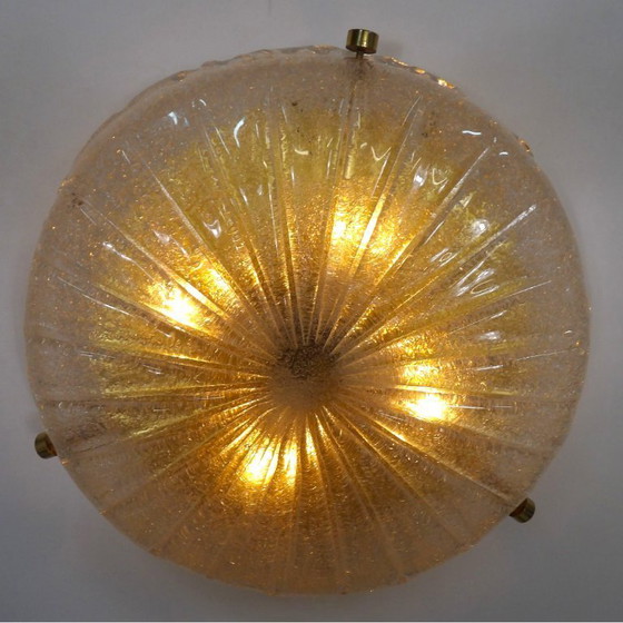 Image 1 of lampada da soffitto Hillebrand sunburst anni '60 murano