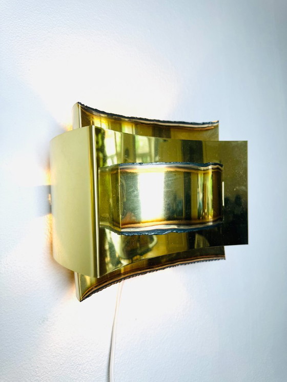 Image 1 of BRUTALISTISCHE WANDLEUCHTE VON SVEND AAGE HOLM-SØRENSEN FÜR HOLM-SØRENSEN & CO, DÄNEMARK, 1960ER