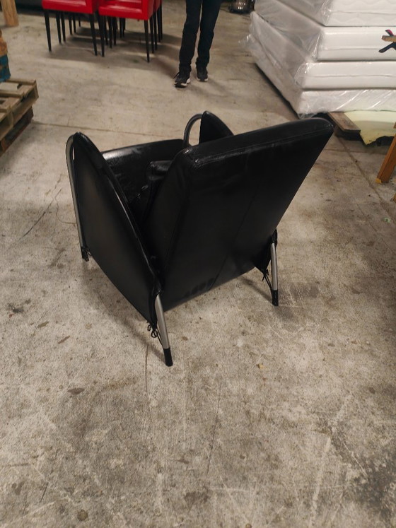 Gelderland 6020 Fauteuil in Zwart Leder, Jan des Bouvrie – Leather (photo 8 of 14)