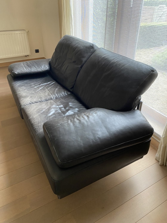 Image 1 of Divano di design Rolf Benz in pelle nera