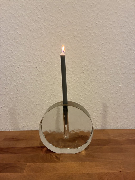 Glass candlestick