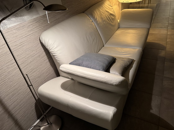 Image 1 of Prachtige wit lederen bank