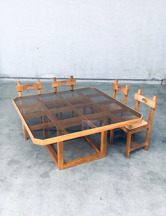 Image 1 of 1980's Postmodern Design Octagonal Square Dining Table