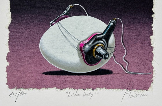 Image 1 of Screen print Sharon Amir - Listen baby