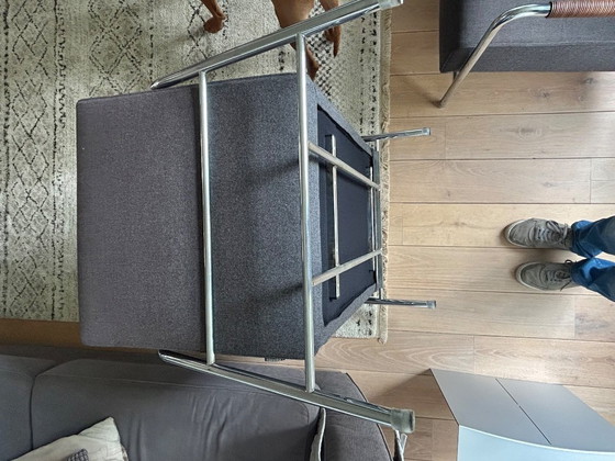 Image 1 of Chaise Minotti à structure tubulaire, lot de 2