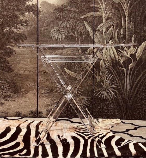 Image 1 of Lucite Plexiglas Perspex Butler Tray