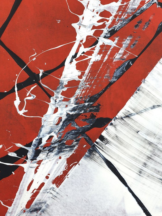 Jürgen Angeler - Rode Bloem - XXL – Schilderijen & Tekeningen, Canvas (photo 13 of 20)