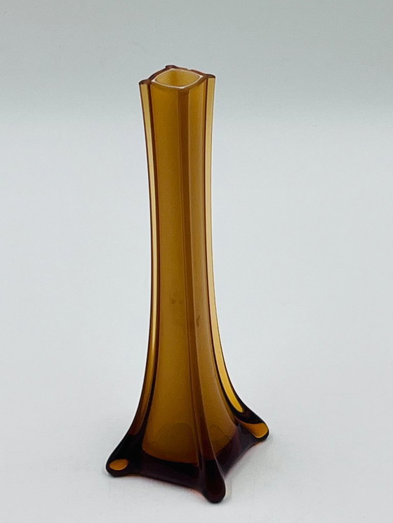 Image 1 of Jarrón de cristal de Murano en bronce ámbar, década de 1970
