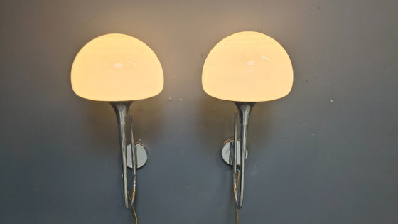 Image 1 of Italienische Mid-Century-Wandlampen von Goffredo Reggiani für Reggiani – 2er-Set
