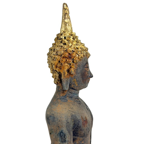 Buda Ayutthaya de bronce dorado – Tailandia, siglos XVII-principios del XVIII – Esculturas, Bronze (photo 8 of 11)