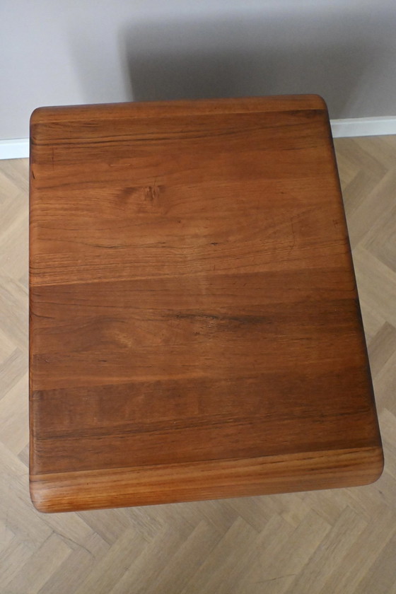 Danish Teak Side Table Hornbæk Møbelfabrik 1960s – Wood (photo 9 of 10)