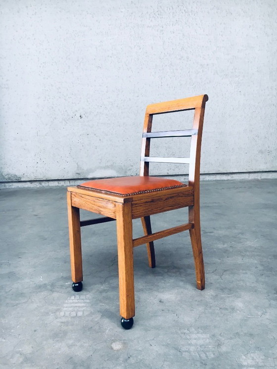 Image 1 of Art-déco-Stuhlset im Stil der Moderne, Belgien, 1930er Jahre