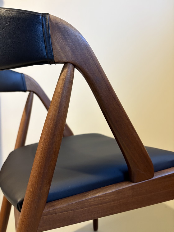 Image 1 of Sillas de comedor Kai Kristiansen modelo 31. Madera de teca