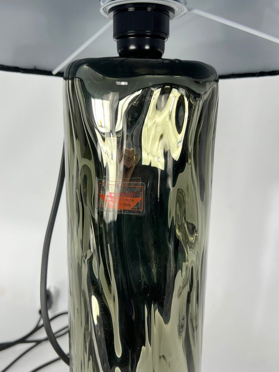 Image 1 of Barovier & Toso, pair of Murano glass table lamps from 70s. Labeled
