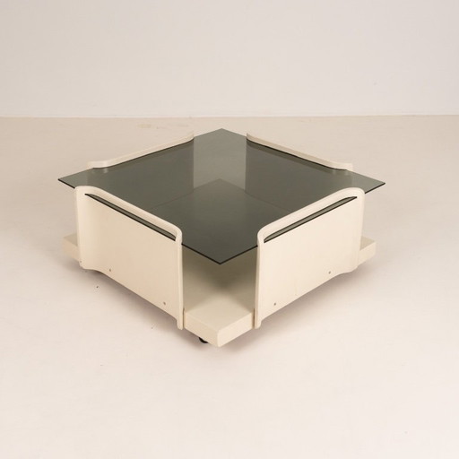Italian Coffee Table – salontafels, Glass, Wood