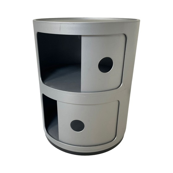 Image 1 of Anna Castelli Ferrieri For Kartell - Meuble de rangement 'Componibili' - Rare, Early, Gray Edition