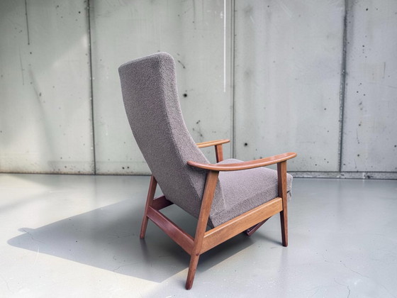 Fauteuil inclinable vintage Mid-Century – style Milo Baughman – Bois (photo 5 of 10)