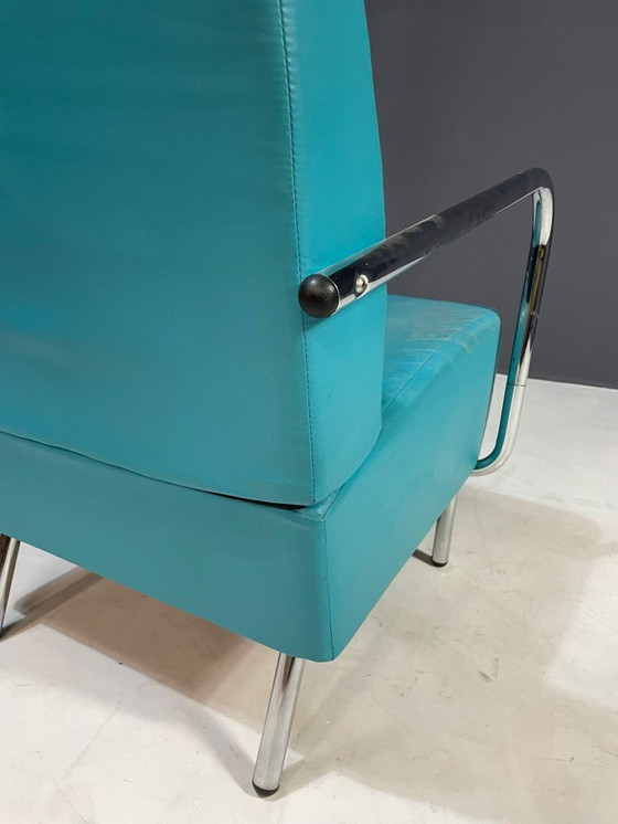 Image 1 of Pair of Bauhaus Chrome Armchairs, Original Condition, Czechoslovakia 1930s