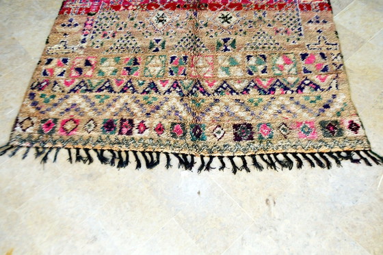 Image 1 of Vintage Zemmour Marokkaans Vloerkleed - 315 x 207 cm | Roze & Beige