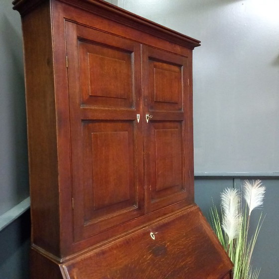 Image 1 of Engelse Top secretaire ca. 1770