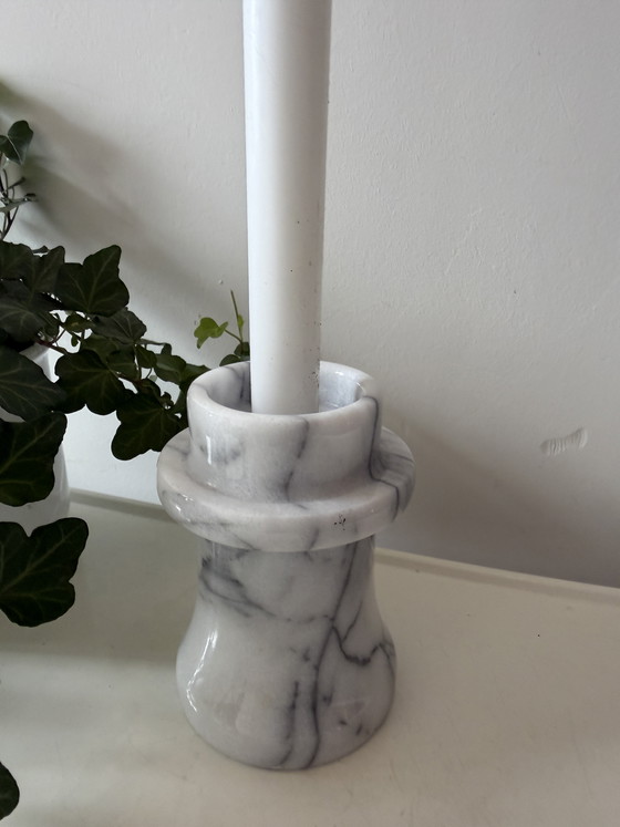 Image 1 of Onyx vintage candlestick, heavy model