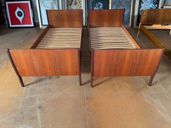 Image 1 of 1970’s Vintage Deens design bedframes