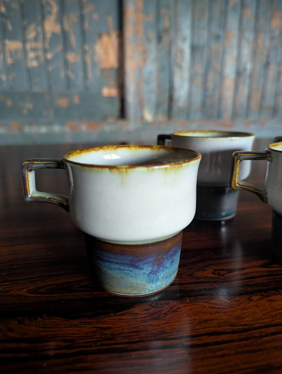 Image 1 of 5x cup/saucer Bing Grøndahl/ Jens Quistgaard Denmark