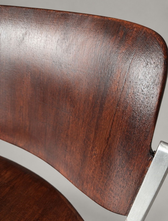 Vintage Castelli DSC 106 Chair — Giancarlo Piretti – Anonima Castelli, Eetkamerstoelen, Aluminium, Metal (photo 3 of 15)