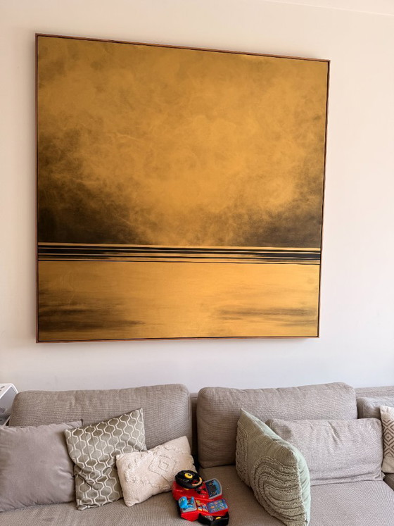 Painting Jaime Sicilia "Seascape" oro/oro – Paintings & Drawings, Wood, Canvas (photo 4 of 5)