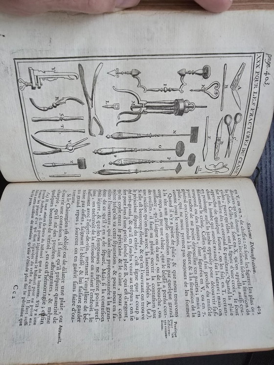 Libro de medicina del siglo XVIII con encuadernación en cuero (1777), de calidad museística, con grandes (photo 3 of 15)