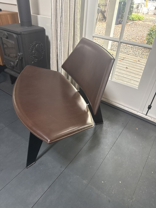 Jolle Armchair by Piet Boon – fauteuils, Leather, Metal (photo 2 of 7)