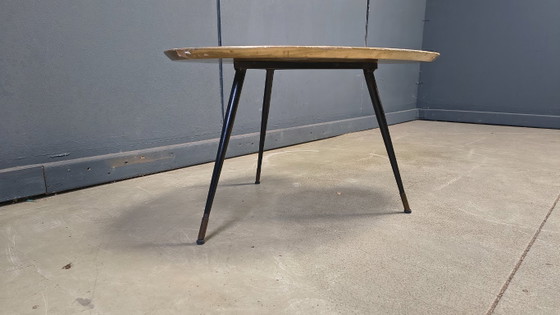 Mid Century Italian Coffee Table, 1950s – Metal, Wood (photo 3 of 9)