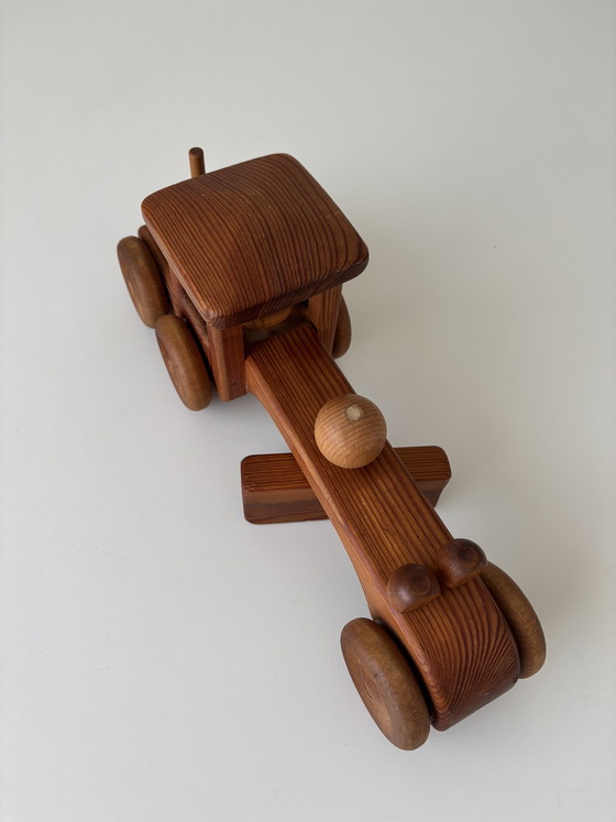 Image 1 of Smerigliatrice stradale vintage marca svedese Debresk in legno massello di pino/faggio