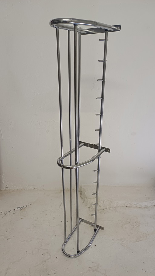 Chrome coat rack