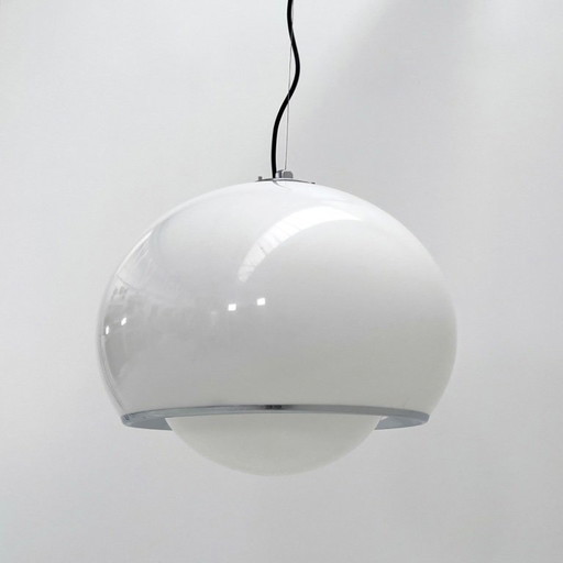 White Bud Pendant Lamp by Studio 6G for Guzzini, 1970s