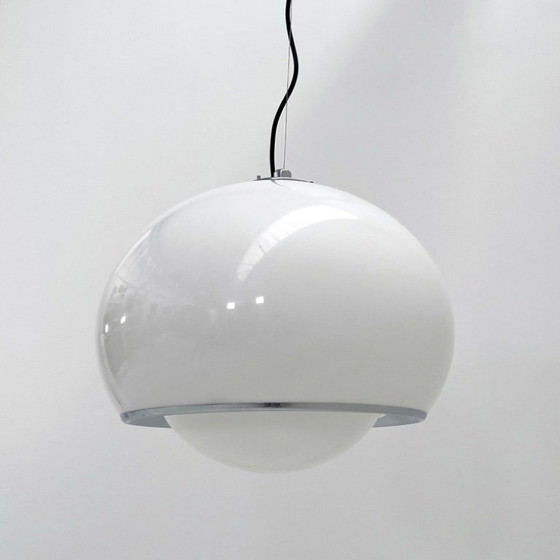 Image 1 of White Bud Pendant Lamp by Studio 6G for Guzzini, 1970s