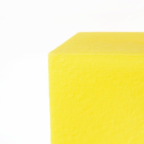 Image 1 of Heico Vintage Cube Lamp - Yellow (1980, Allemagne)