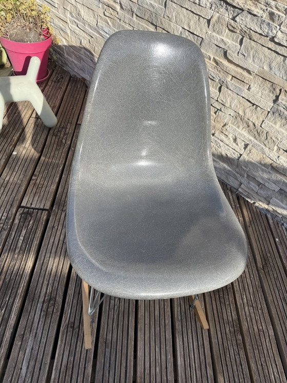 Eames Herman Miller Rocking Chair US 60s No Vitra – Swivel chairs, Fiberglass (photo 4 of 13)