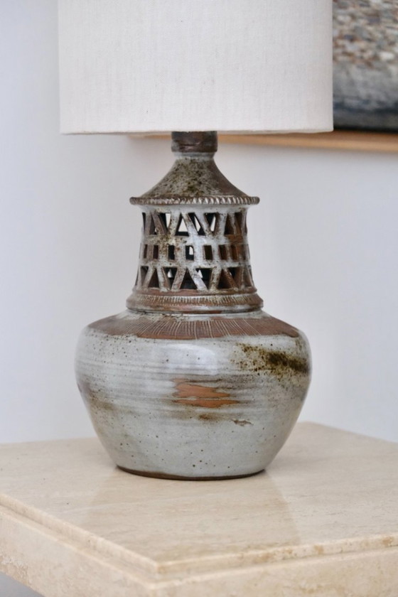 Image 1 of Lampes en céramique ajourée signées