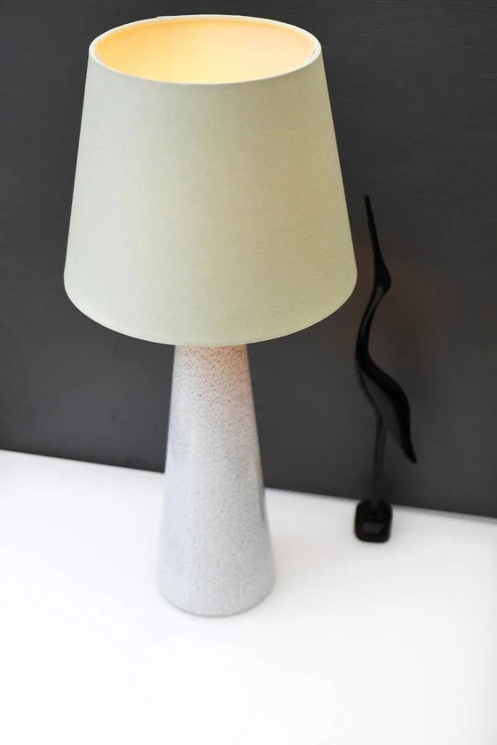 Image 1 of Art glass lamp by Bengt Orup for Hyllinge Glasbruk