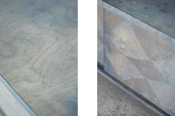 Image 1 of Vintage Mid Century Italiaans Modern Turquoise Streamline Dressoir in Berk, 1960