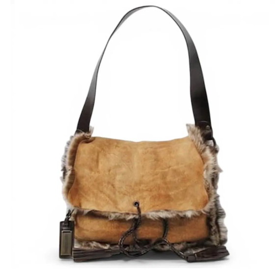 Dolce & Gabbana Double-Sided Genuine Leather and Fur Bag – Crossbody bags, Suede (photo 3 of 5)