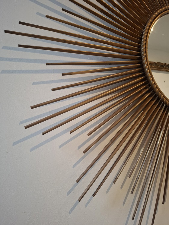 Image 1 of Specchio solare XXL 96cm! Firmato Chaty Vallauris convesso 29cm del 1960